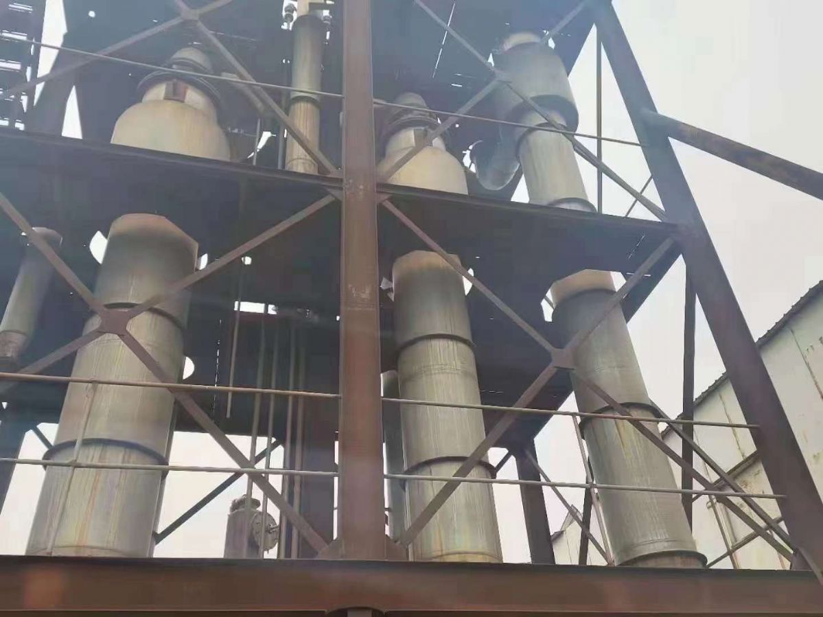 转让二手强制循环蒸发器 一套双相钢2205材质6吨强制循环蒸发器