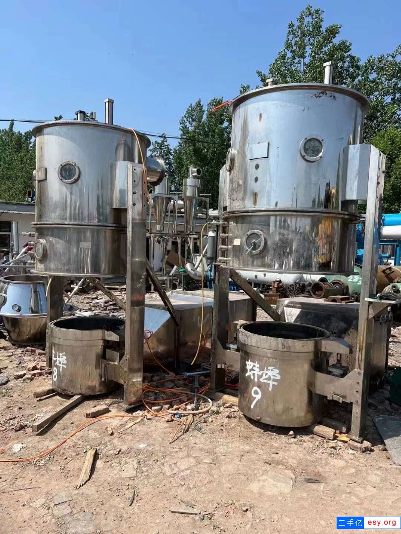 出售二手沸腾干燥机 两台120型高效沸腾干燥机
