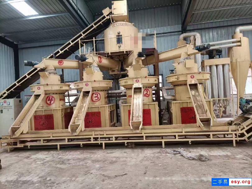 转让二手木屑颗粒机 两台132千瓦恒美百特颗粒机