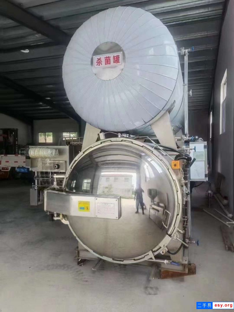 出售二手高温杀菌锅 一套4.47立方双层杀菌锅