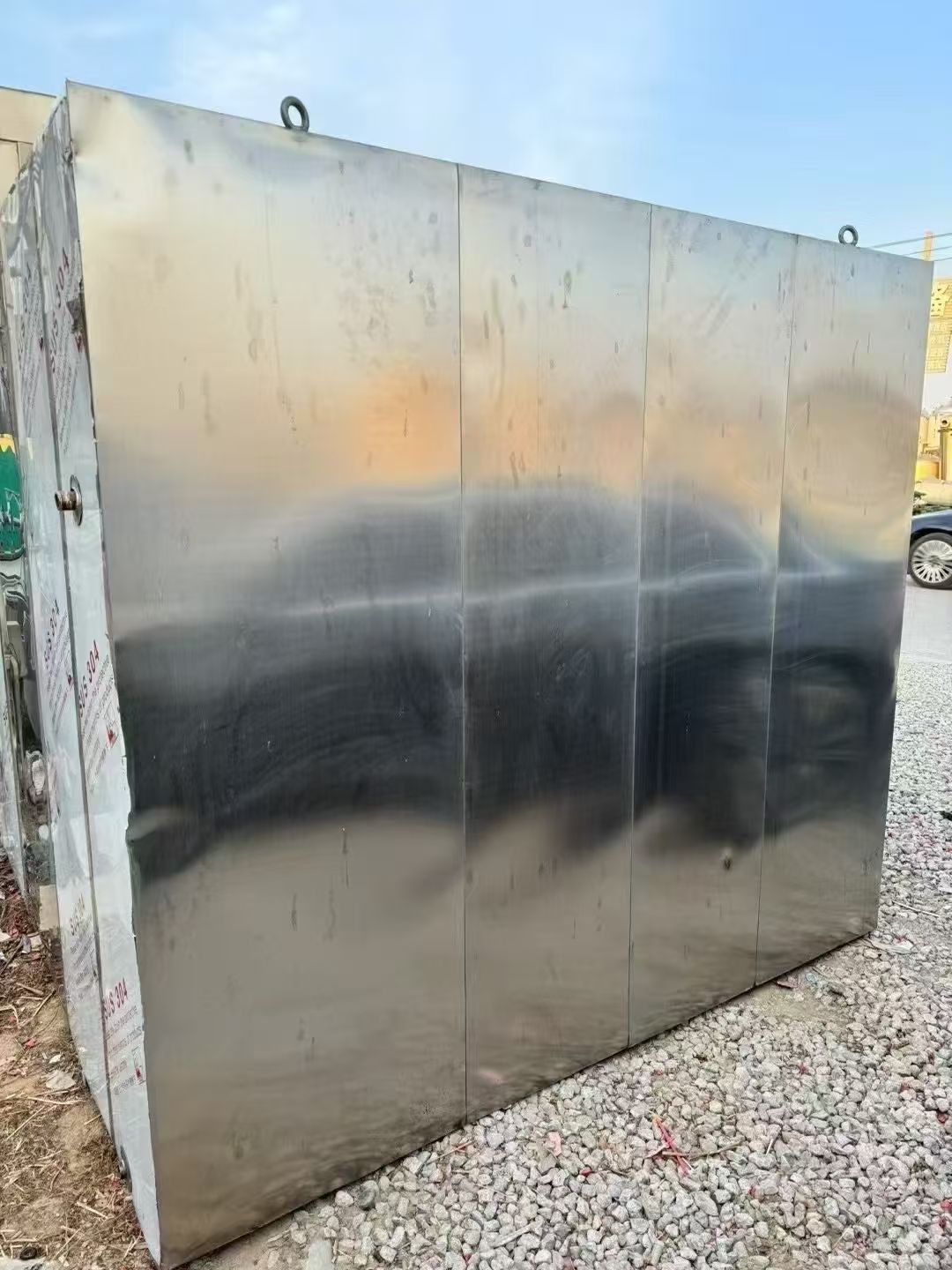 转让二手热风烘箱 一台电气两用96盘两门四车热风循环烘箱