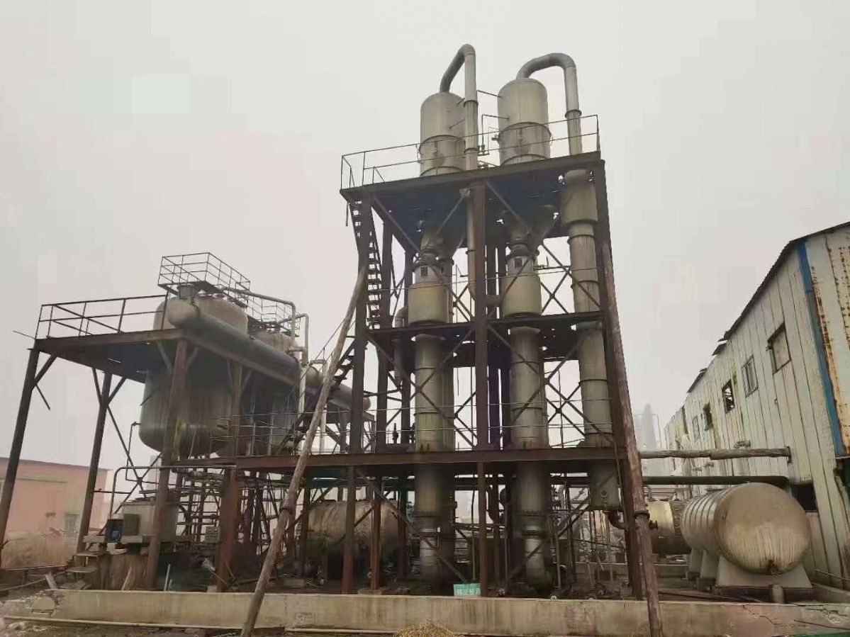 转让二手强制循环蒸发器 一套双相钢2205材质6吨强制循环蒸发器