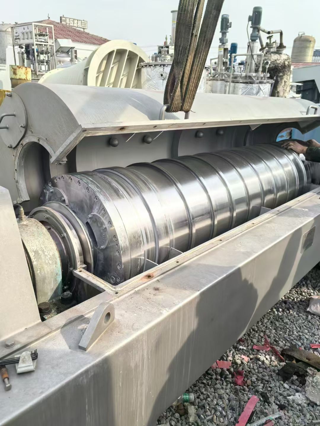 转让二手卧螺离心机 一台WZ-60型华鼎卧螺离心机