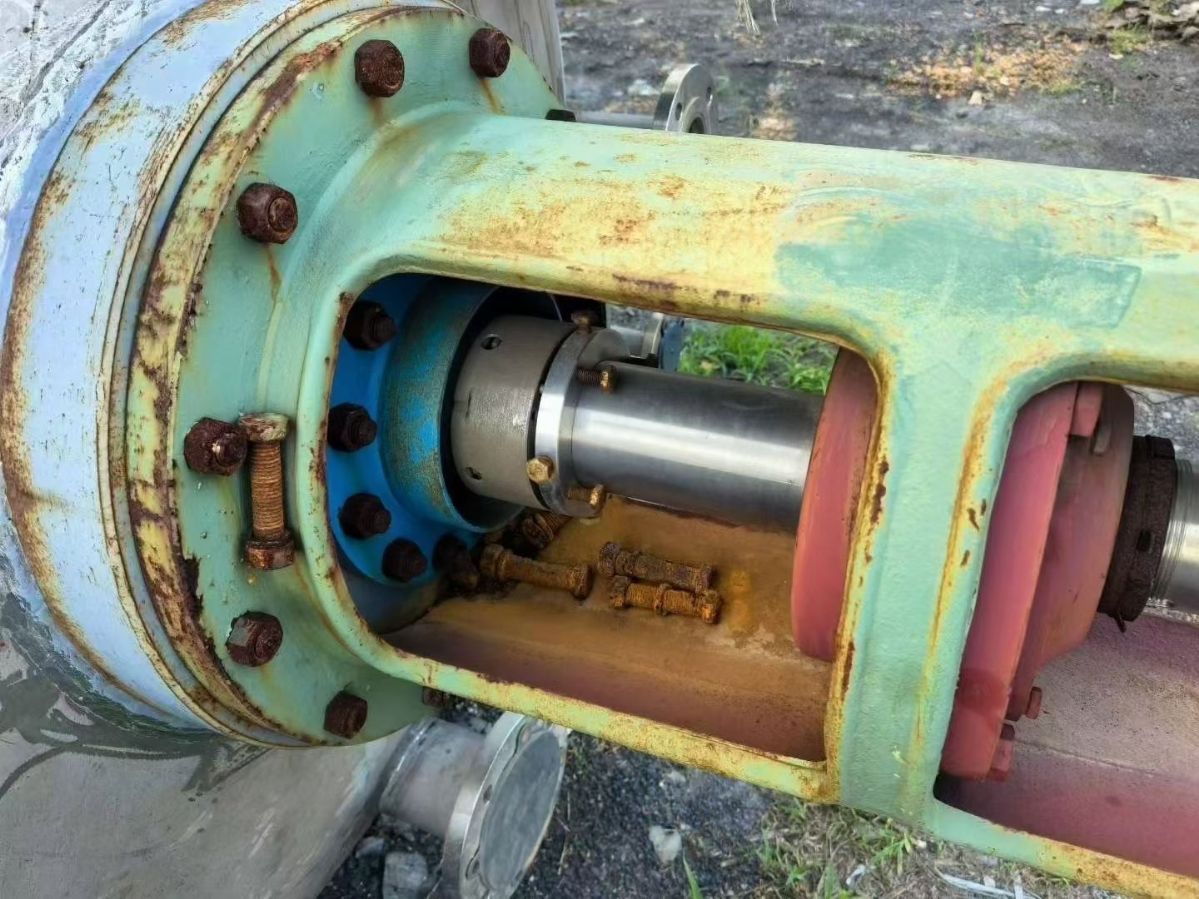 转让二手不锈钢反应釜 容积2立方-3立方材质316外夹套不锈钢反应釜