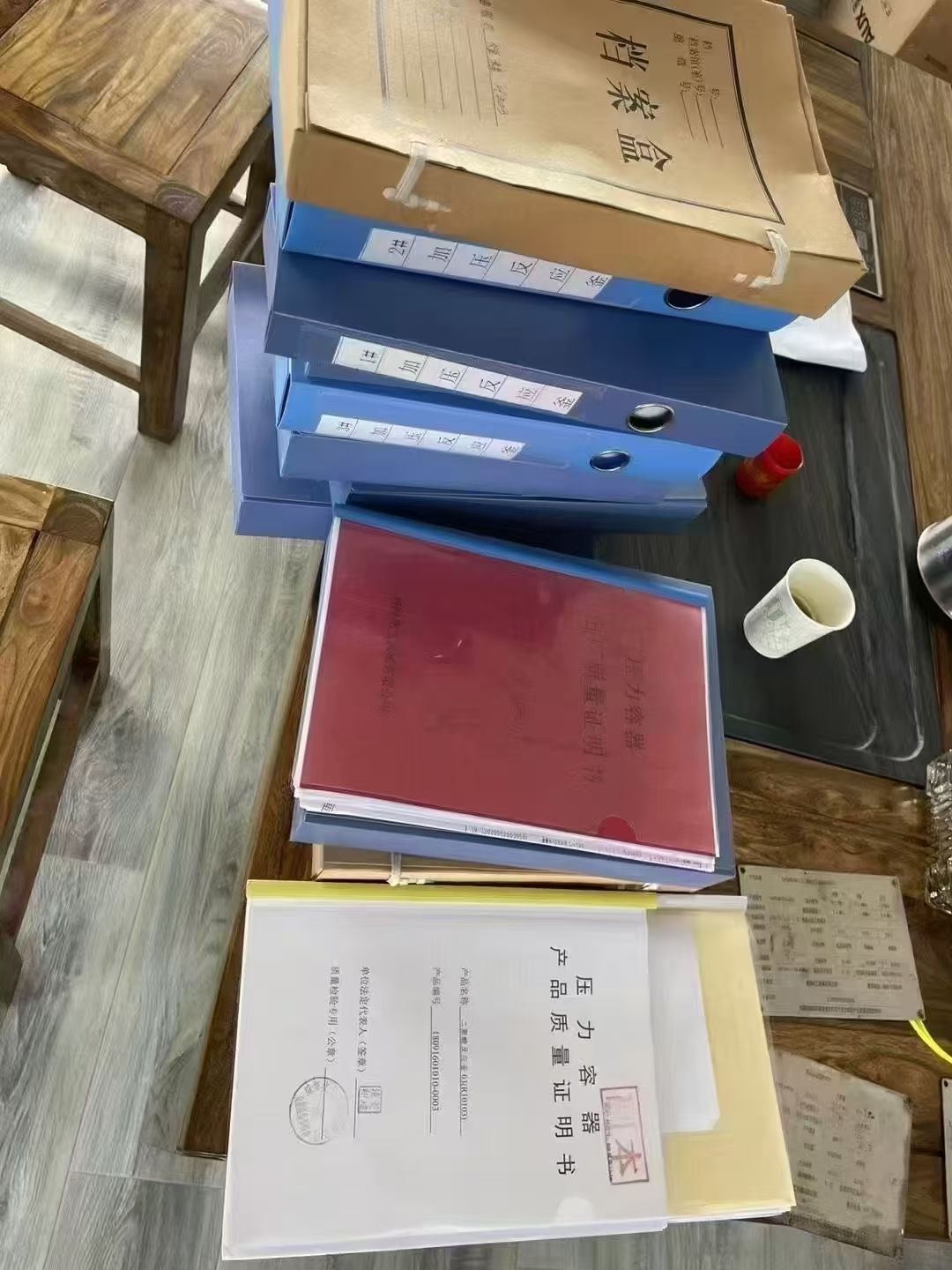 转让二手高压反应釜 两台容积5.34立方材质316L高压反应釜