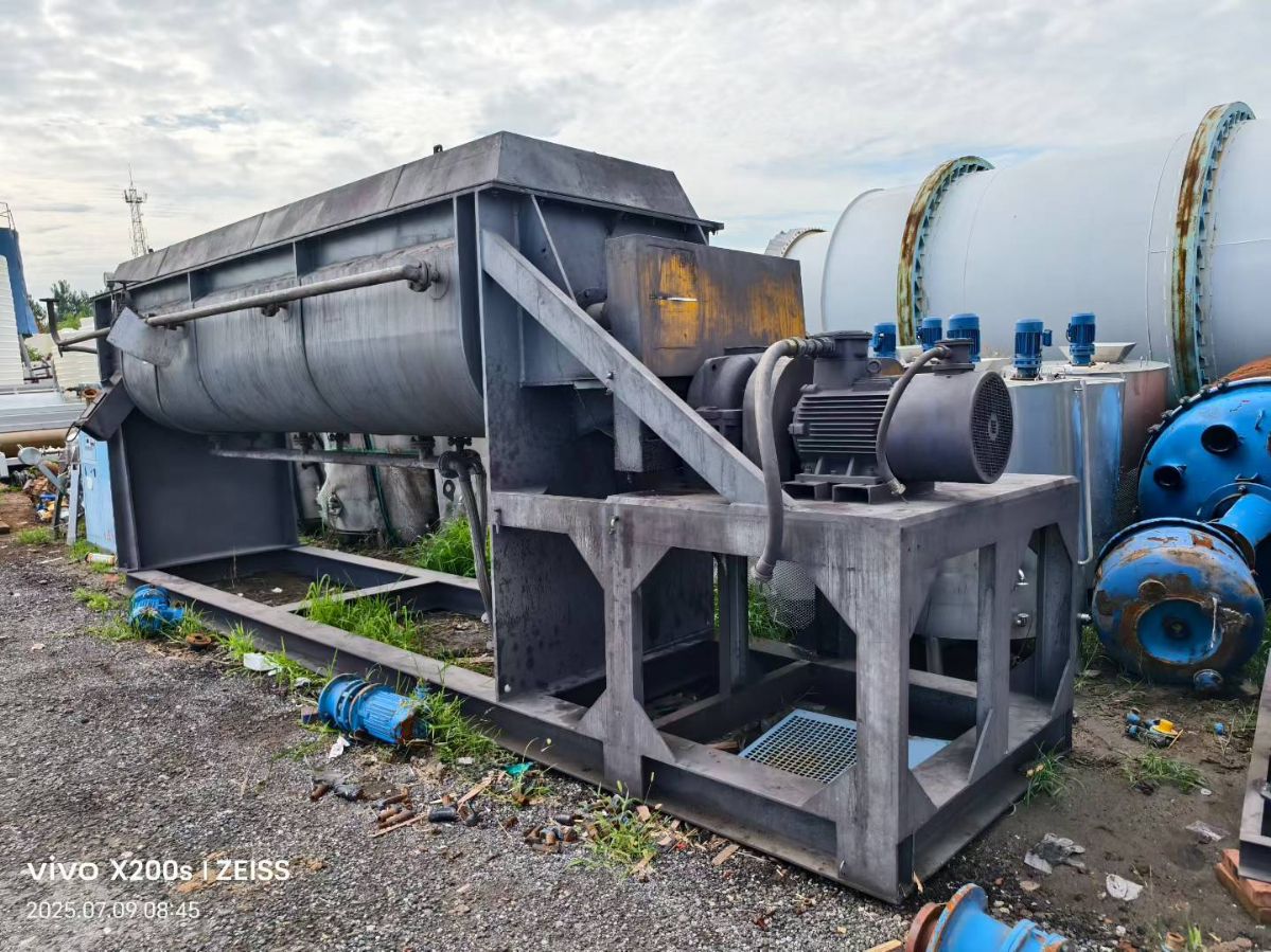 转让二手桨叶干燥机 一台面积200平方全碳钢材质空心桨叶干燥机