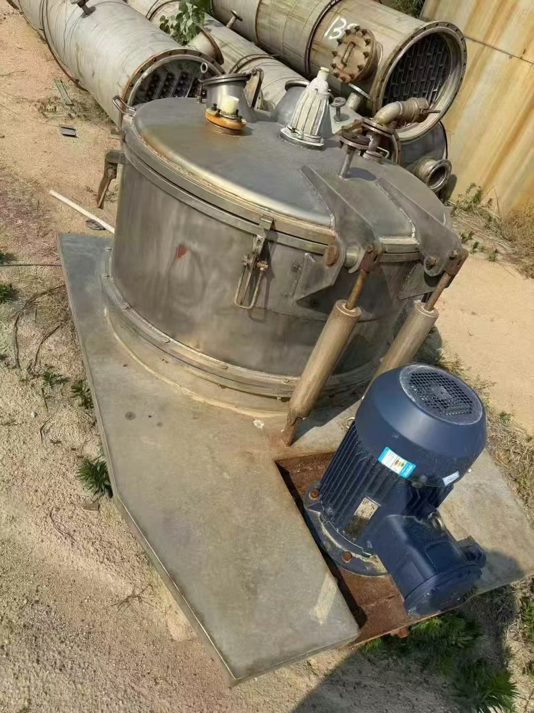 转让二手平板离心机 一台1000型全钛材平板密闭式离心机