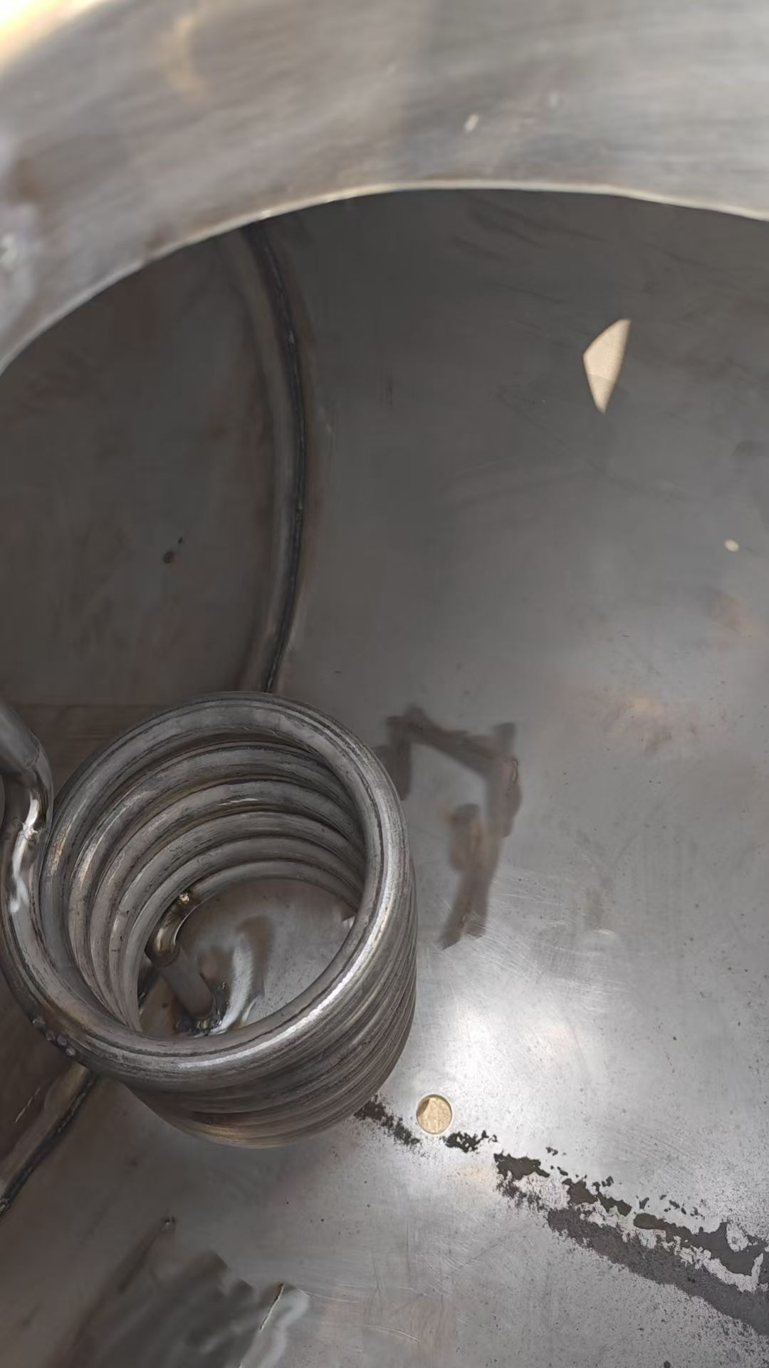 转让二手cip清洗机 一台容积1000升蒸汽加热卧式cip清洗机