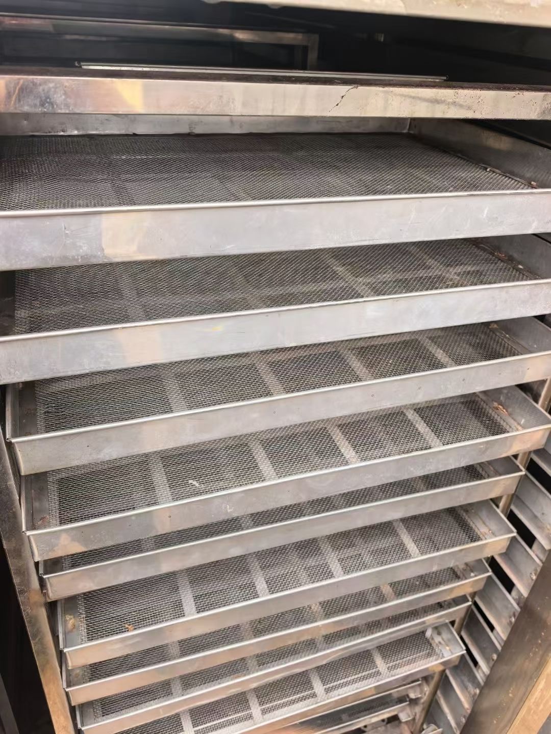 转让二手热风烘箱 一台两门四车96盘电气两用热风循环烘箱