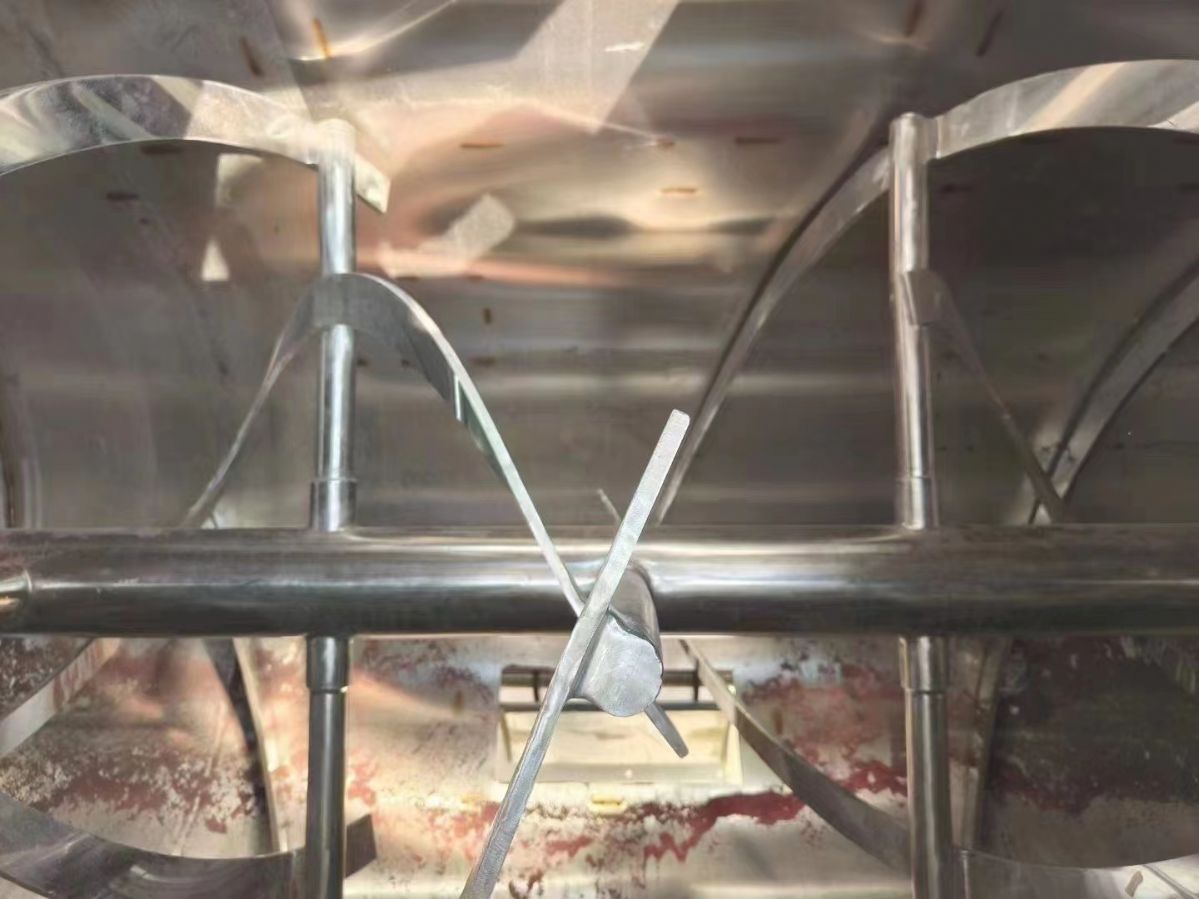 转让二手螺带混合机 容积500L-2000L抛光卧式螺带混合机