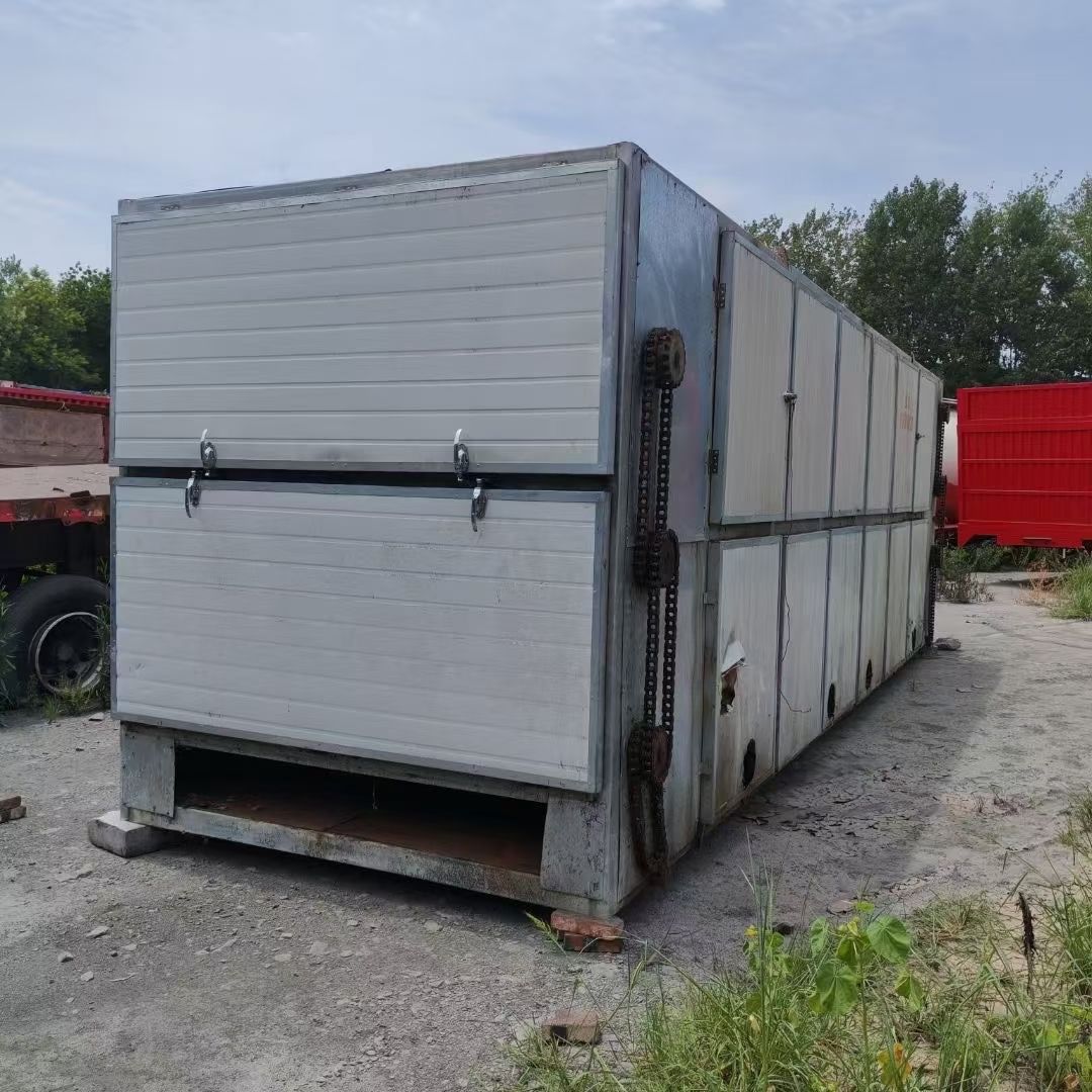 转让二手网带烘干机 一套8米6层生物质颗粒加热网带烘干机