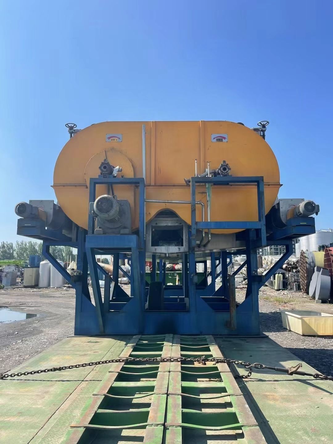 转让二手滚筒切片机 两台1.5米X2.5米双滚筒切片机