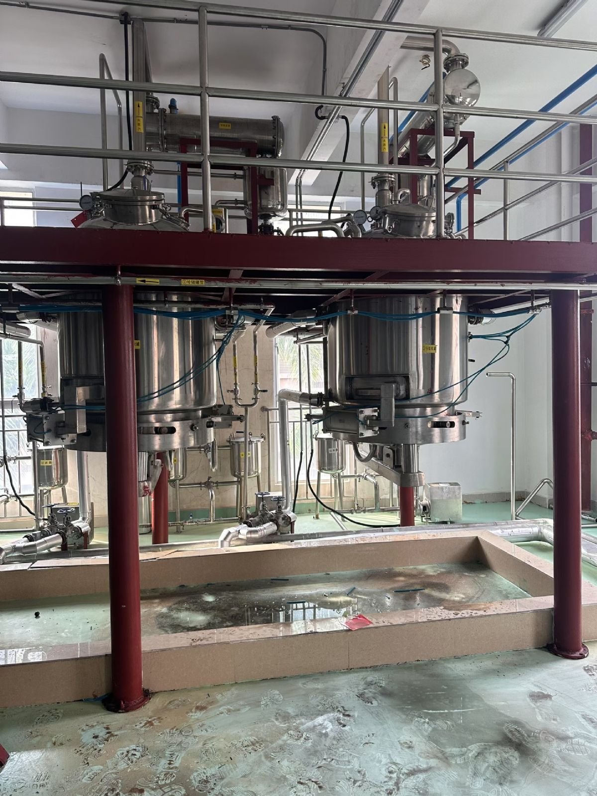 转让二手静态提取罐 两套容积500升多功能静态提取罐