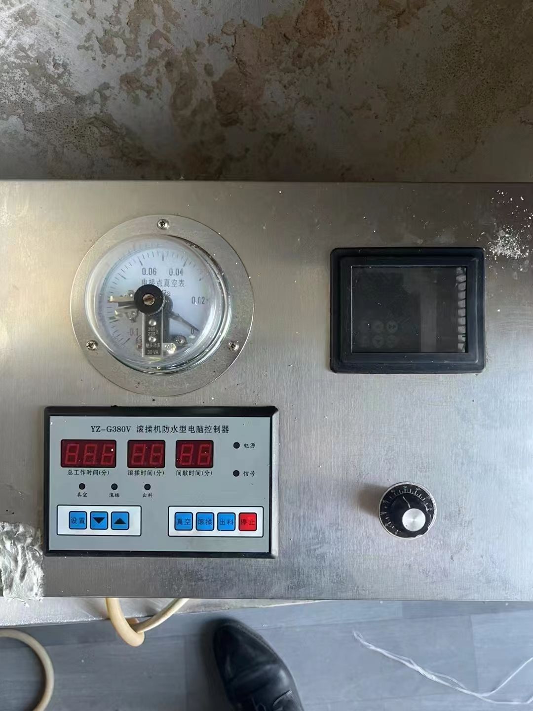 转让二手变频滚揉机 一台容积500L诸城产变频真空滚揉机