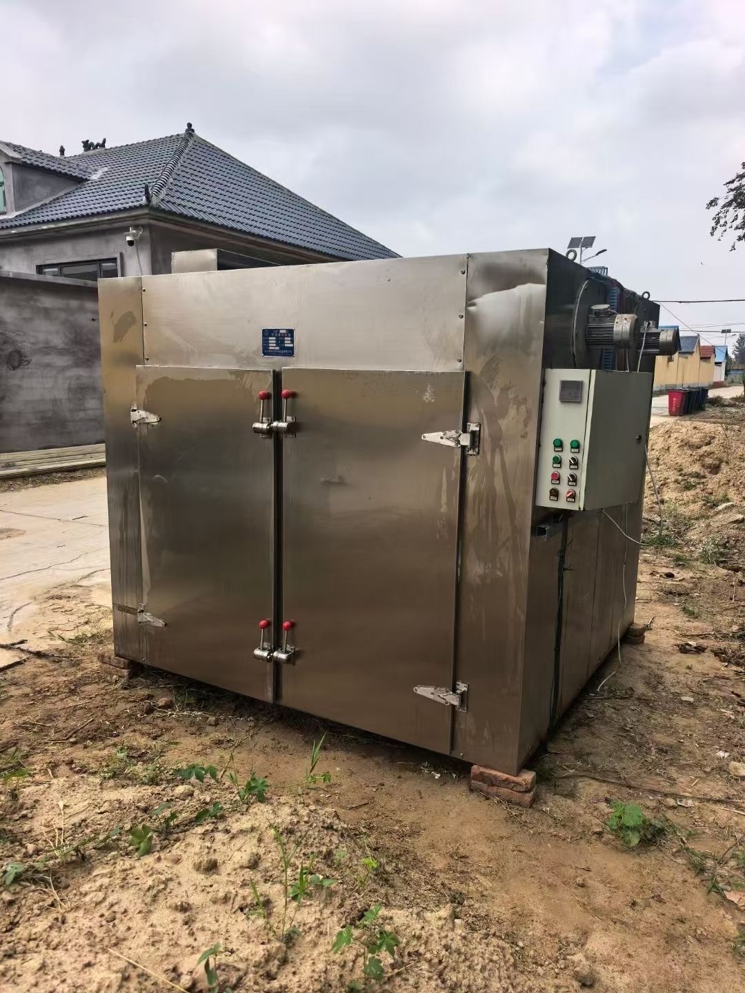 转让二手热风烘箱 一台两门四车96盘电气两用热风循环烘箱