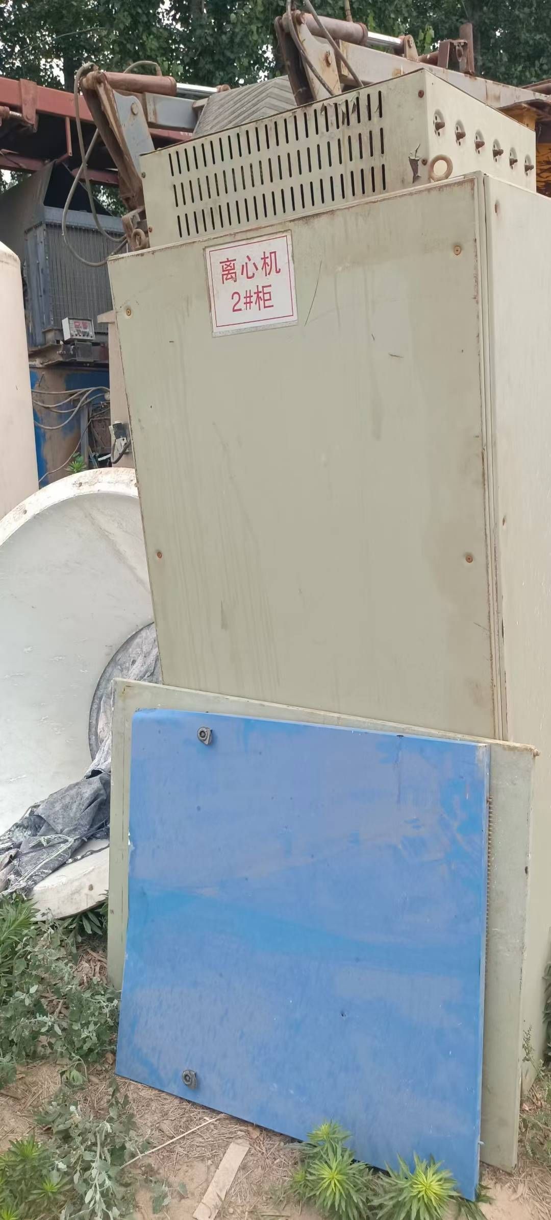 转让二手平板离心机 一台1600型衬塑下卸料平板刮刀离心机