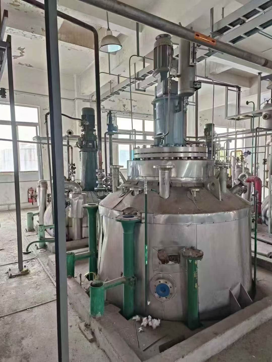 转让二手高压反应釜 一台容积5.34立方材质316高压反应釜