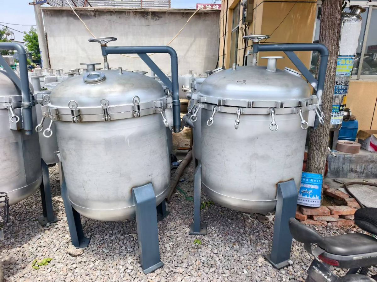 转让二手单筒过滤器 直径600-1200型单筒单袋过滤器