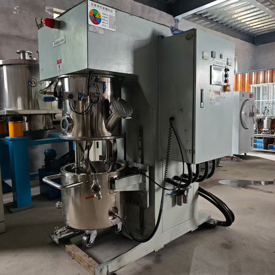 转让二手行星搅拌机 一台容积60升科瑞产双行星真空搅拌机