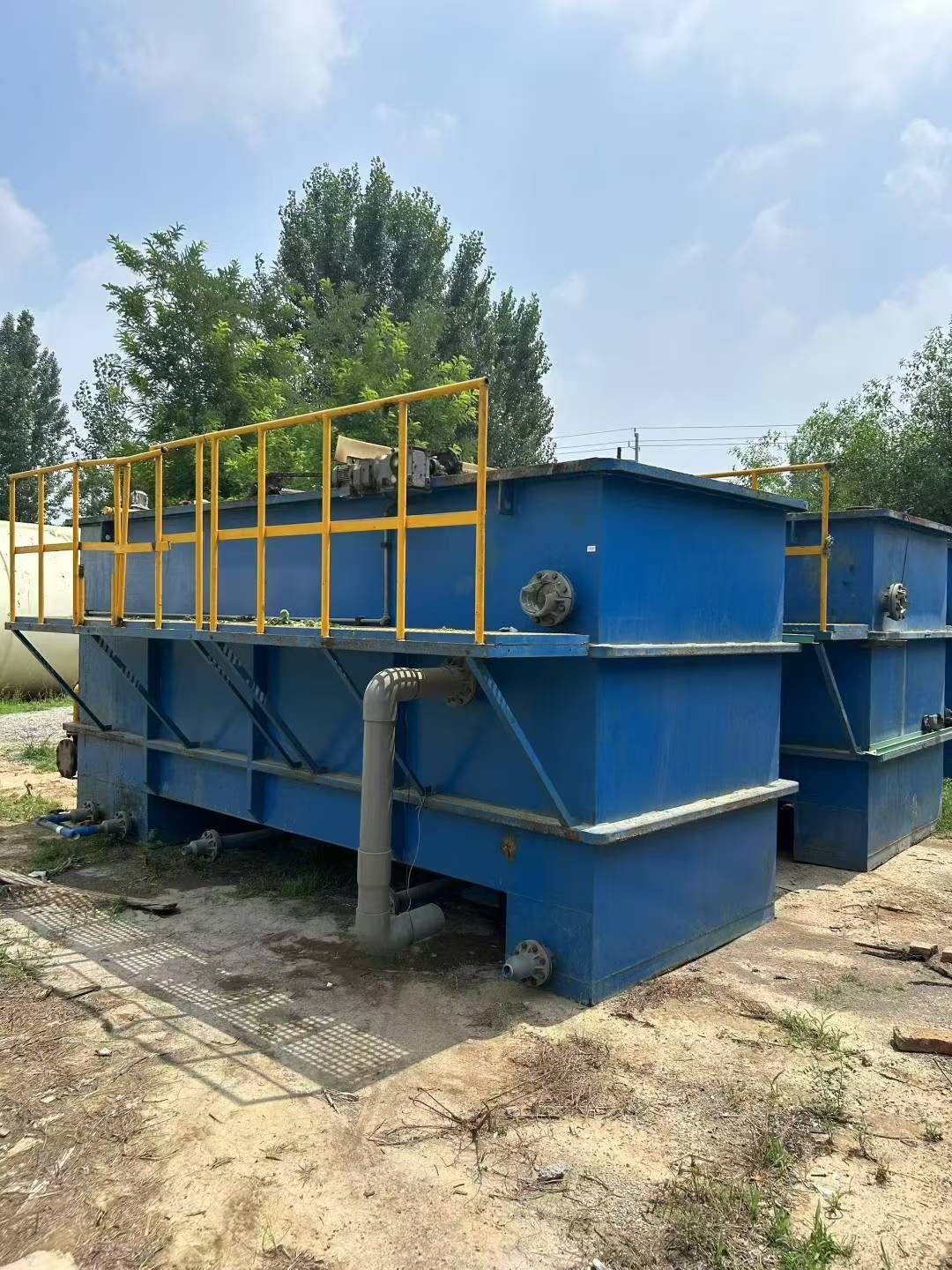 转让二手气浮机 三台面积20立方环保科技气浮机