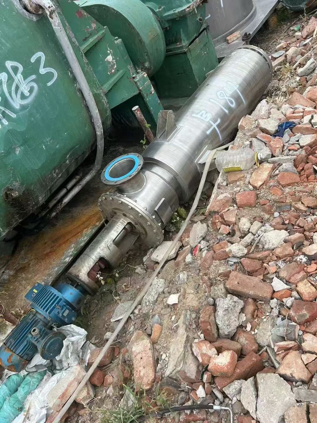 转让二手薄膜蒸发器 1平方-2平方全不锈钢薄膜刮板式蒸发器