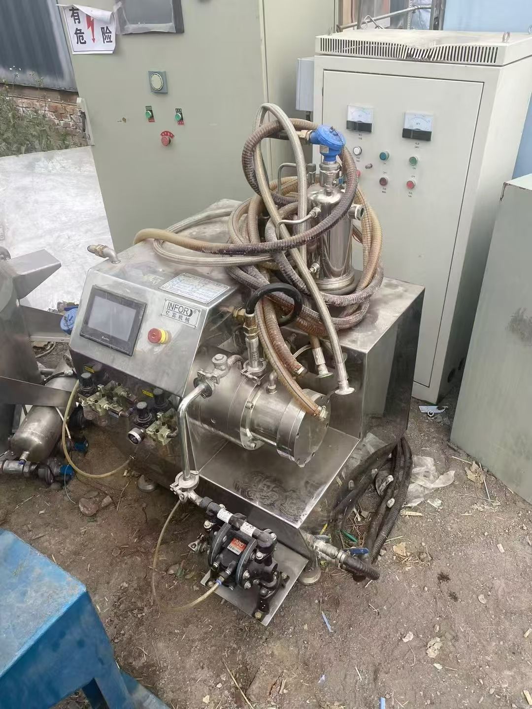 转让二手纳米砂磨机 一台实验型容积1L陶瓷纳米砂磨机