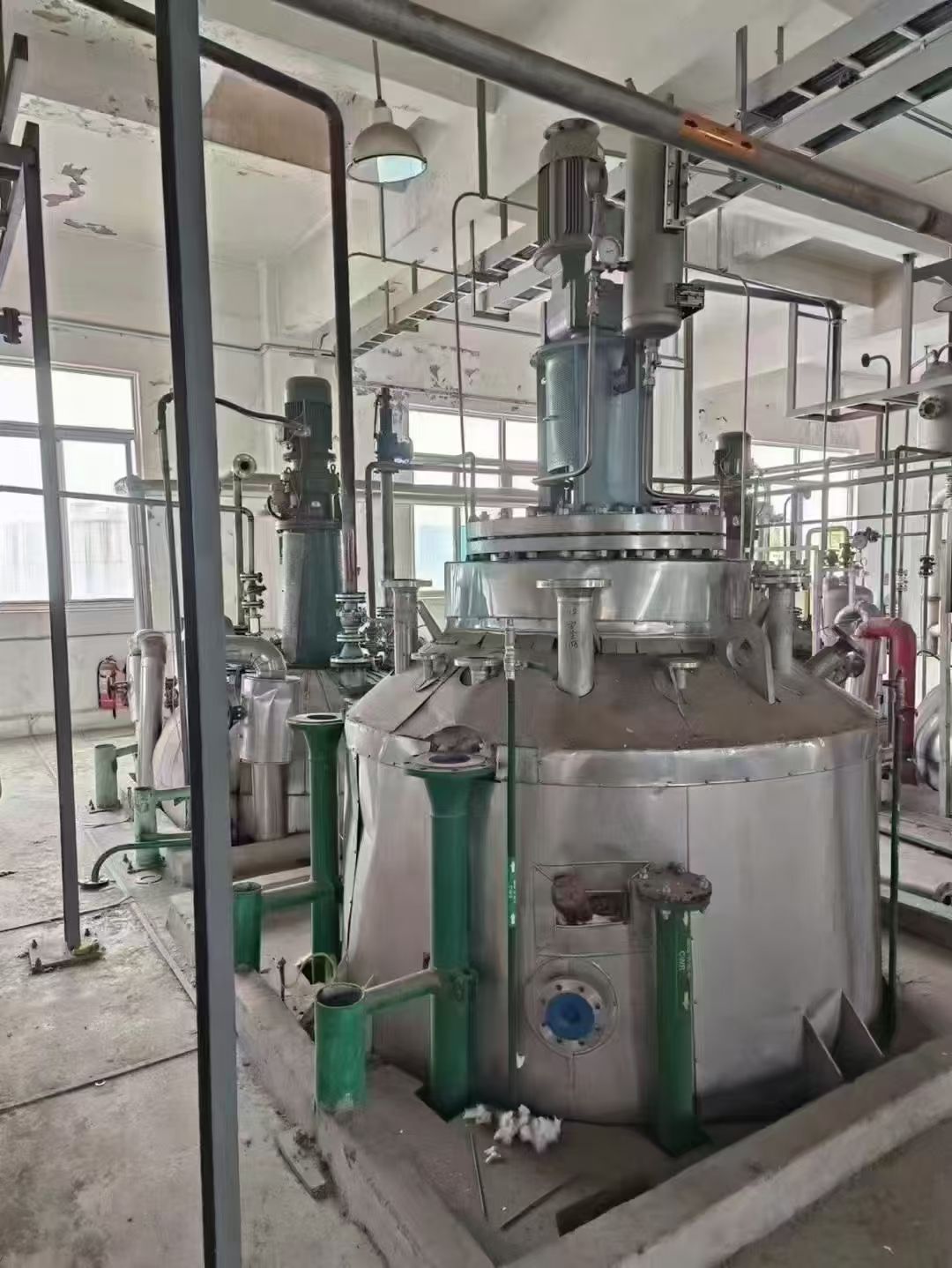 转让二手高压反应釜 两台容积5.34立方材质316L高压反应釜