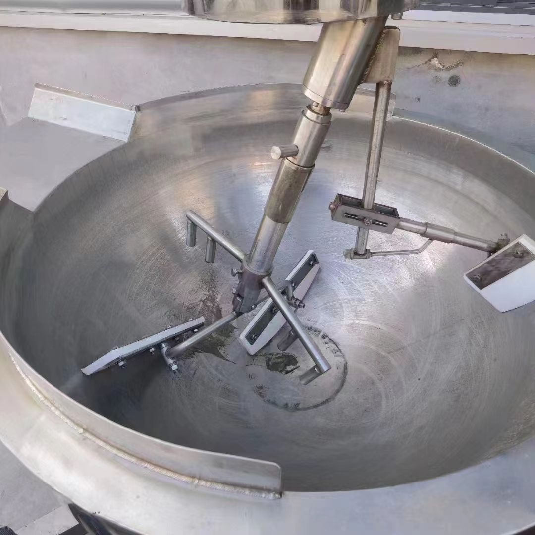 转让二手行星炒锅 一台容积400L全自动电磁加热多爪炒锅