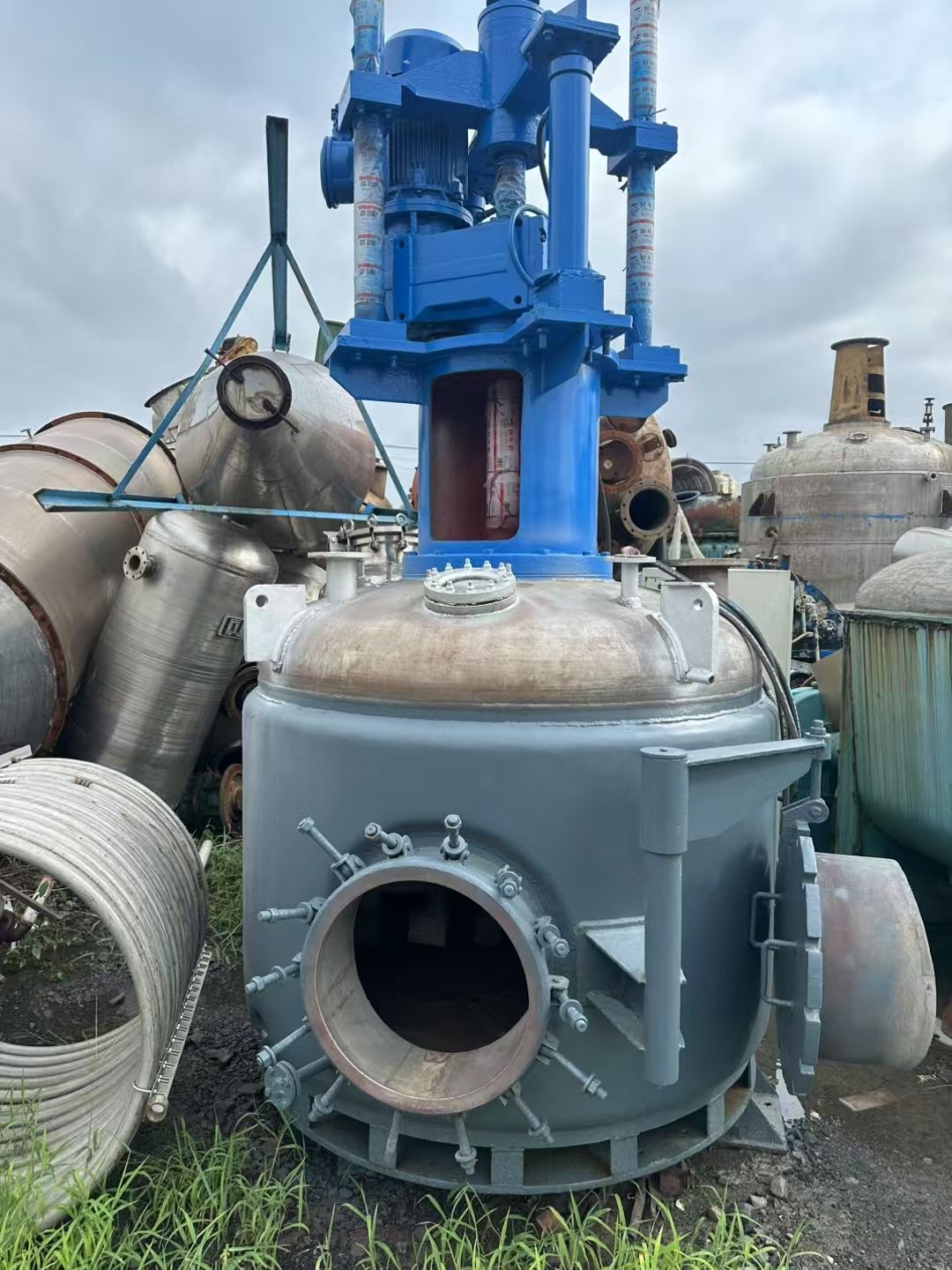 转让二手三合一过滤机 一台容积3立方三合一洗涤过滤干燥机