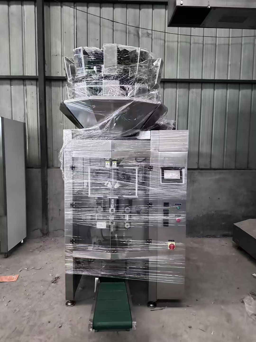 转让二手背封包装机 一台10头称520型背封翻领包装机