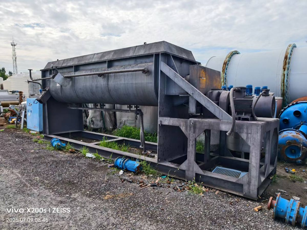 转让二手桨叶干燥机 一台面积200平方全碳钢材质空心桨叶干燥机