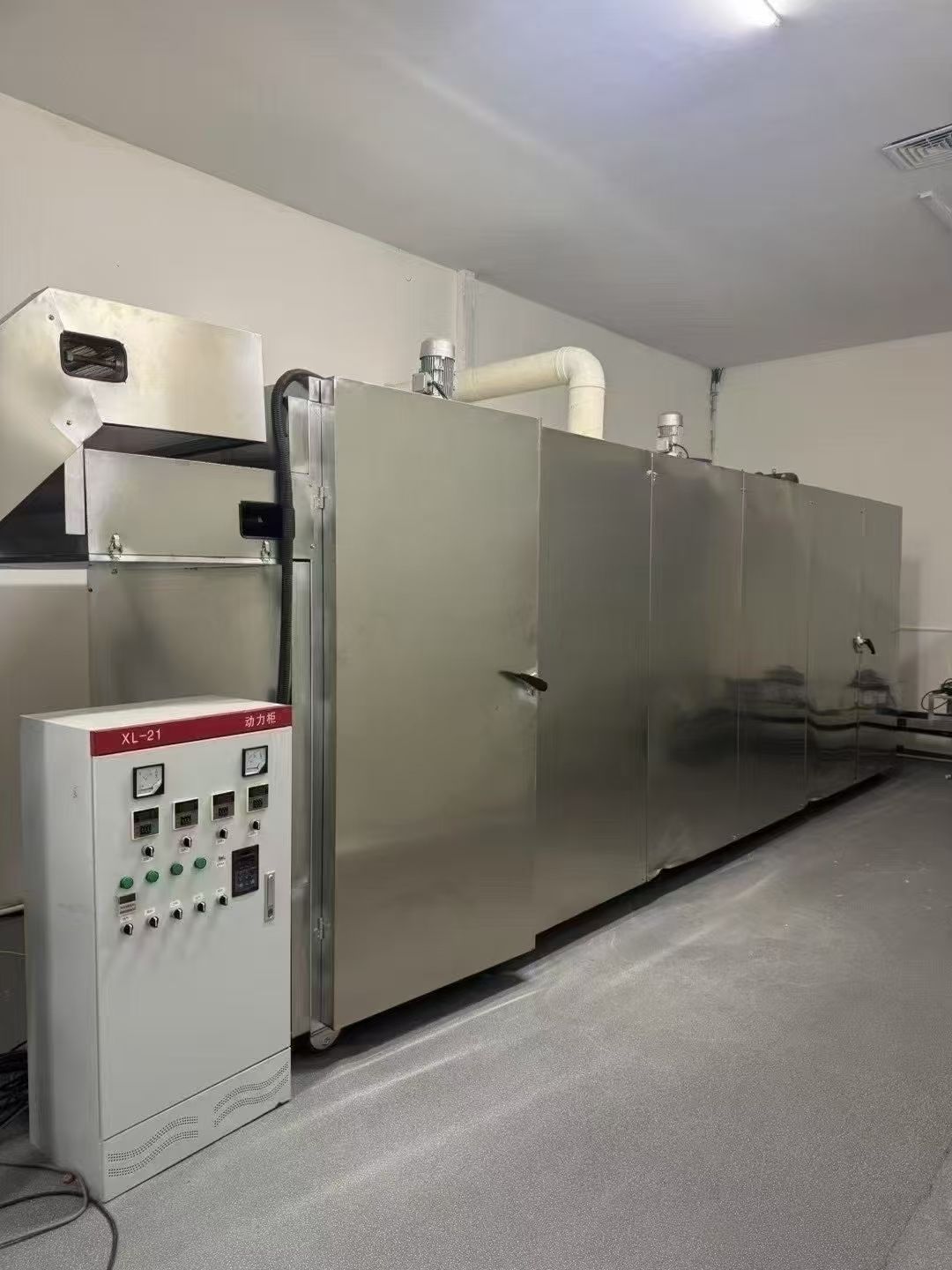 转让二手网带烘干机 一套长度6米5层电加热网带烘干机