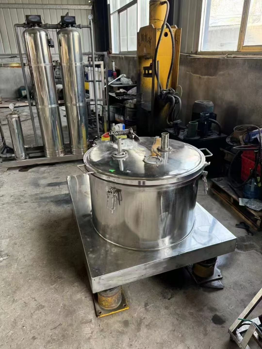 转让二手平板离心机 一台600型张家港产平板密闭式离心机