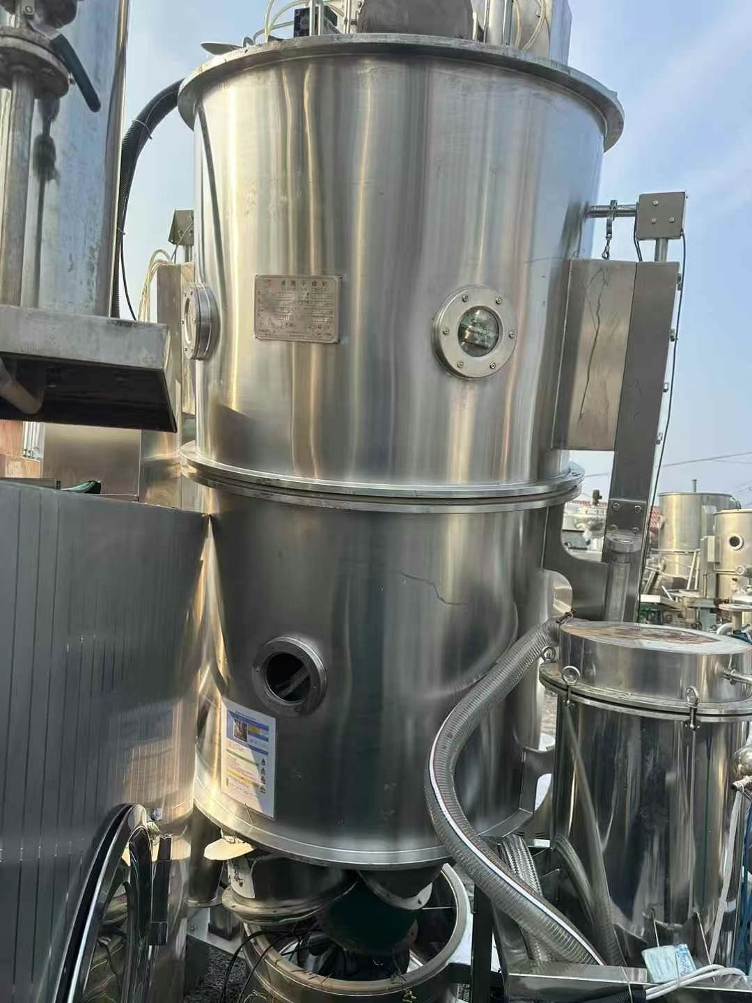 转让二手沸腾干燥机 一台120型常州一步产高效沸腾干燥机