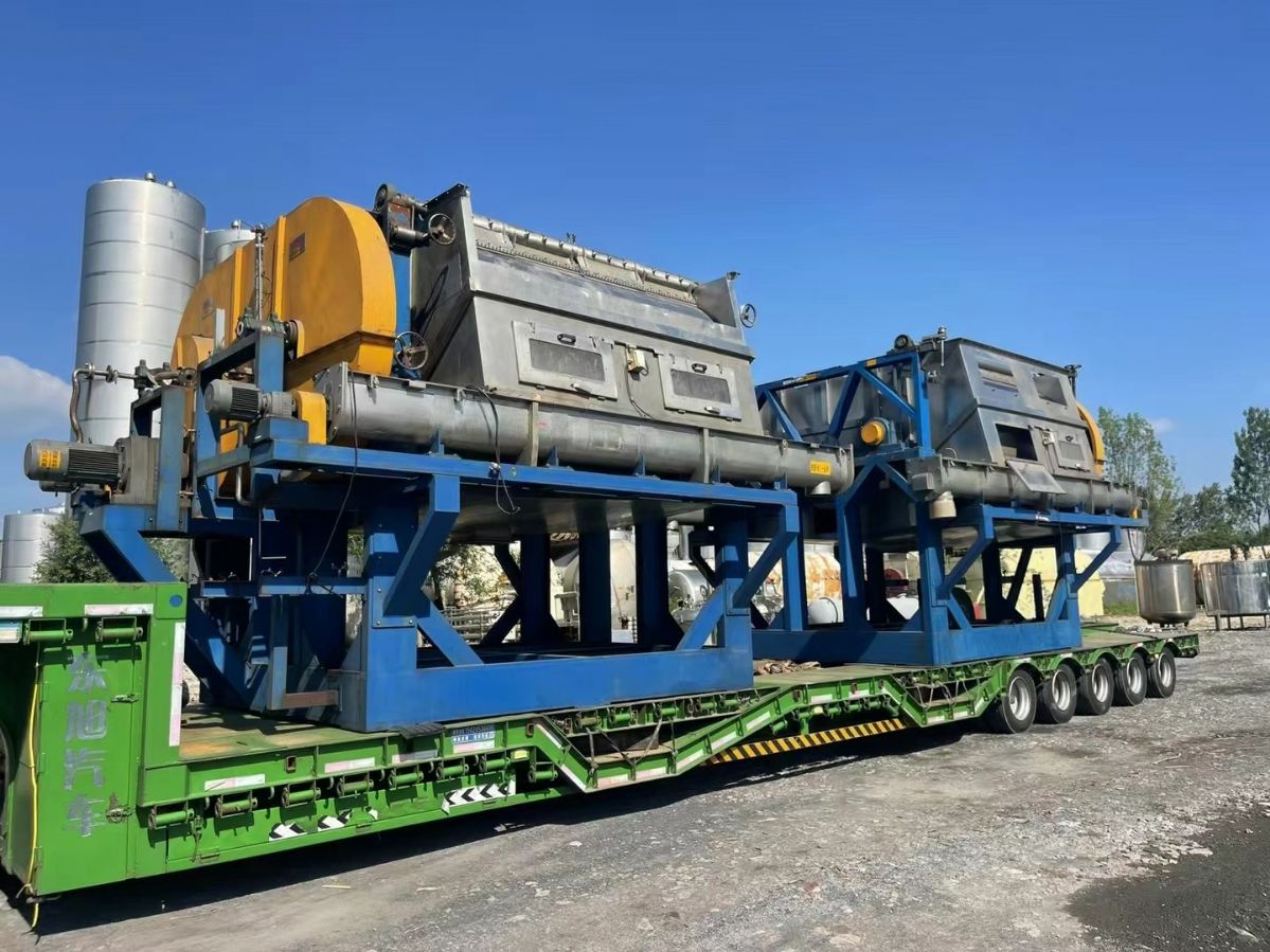 转让二手滚筒切片机 两台1.5米X2.5米双滚筒切片机