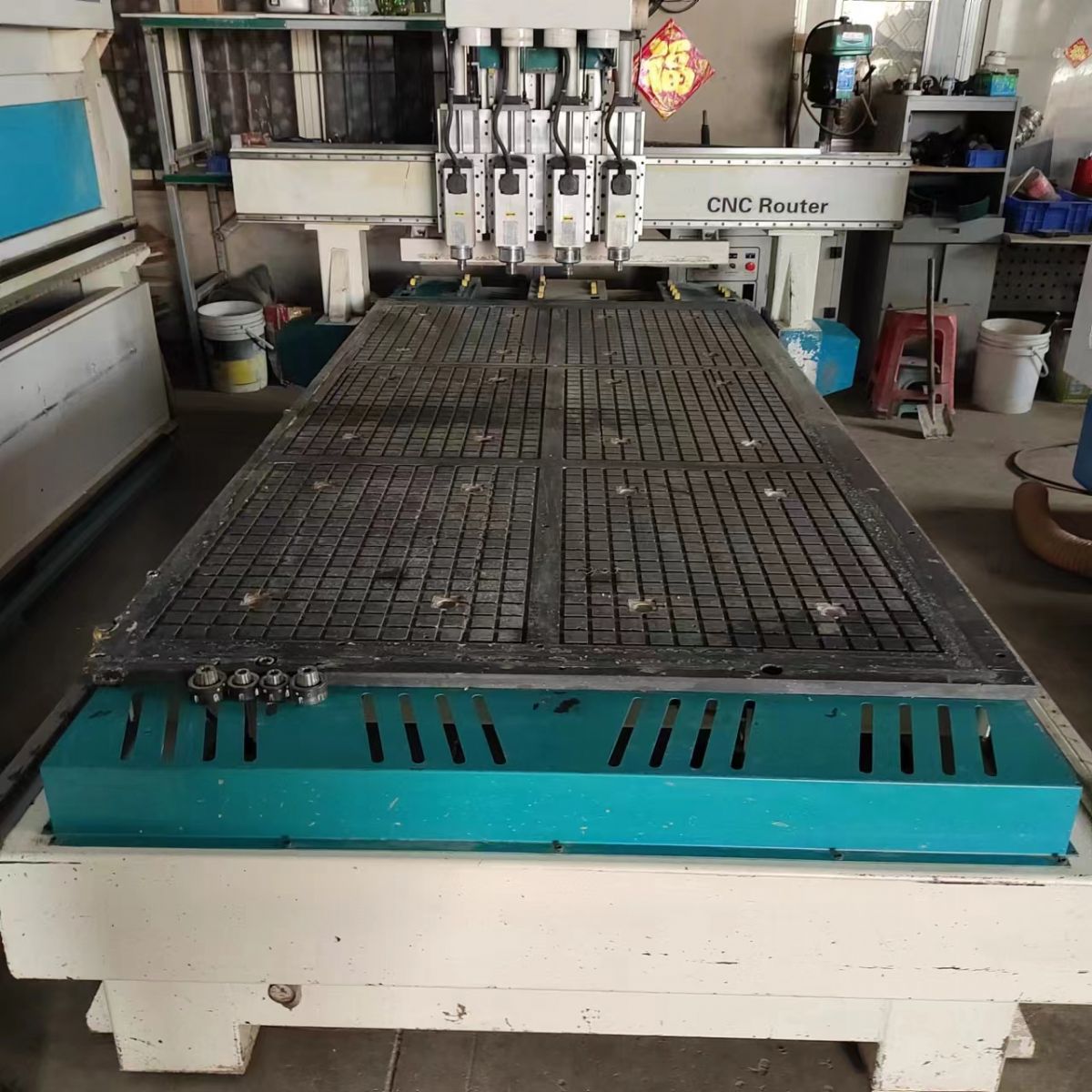 二手大尺四工序开料雕刻机转让