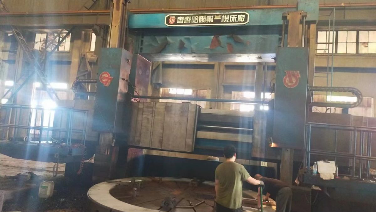 转让二手齐哈5米数控立车二手数控立车