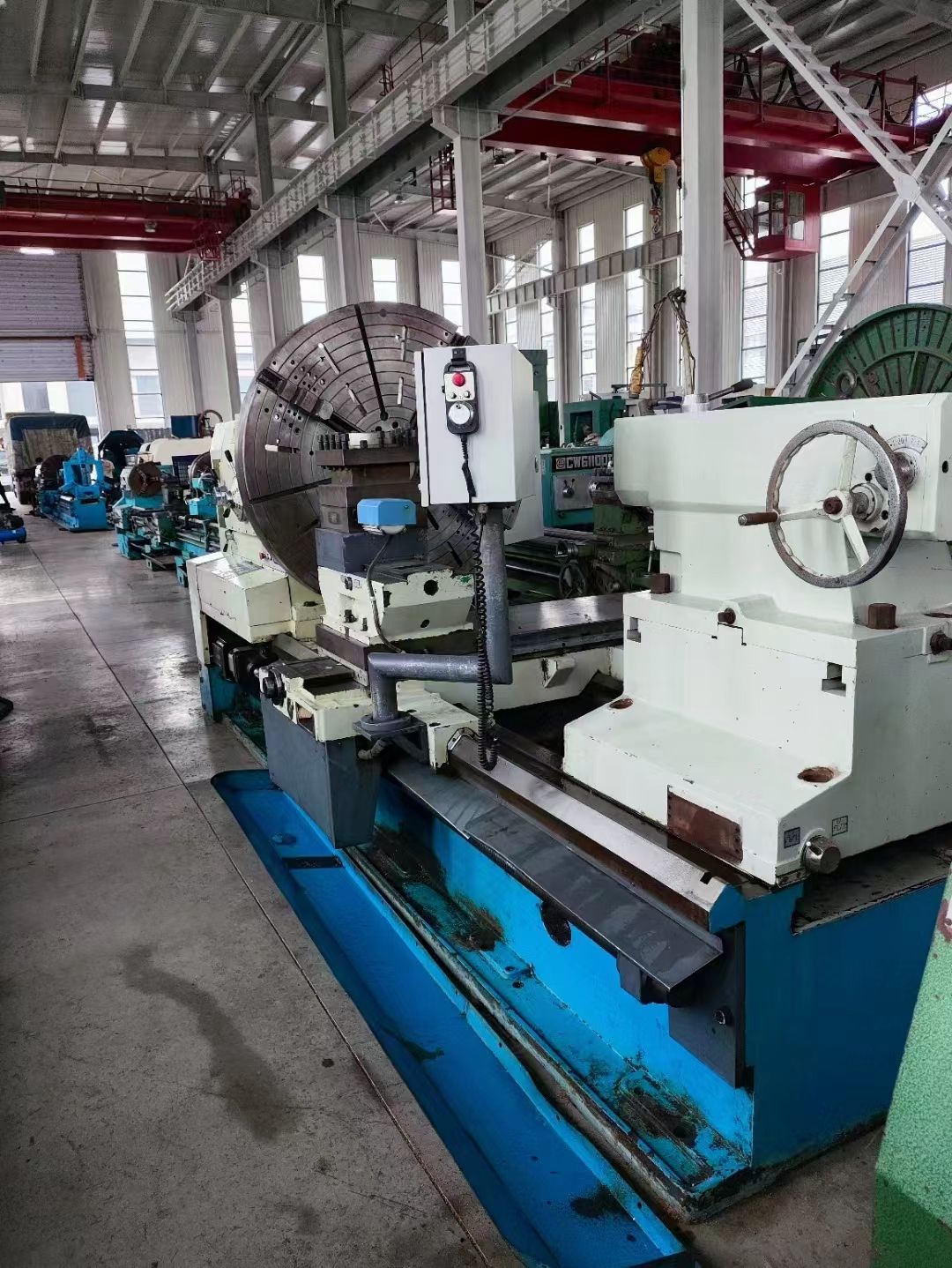 转让二手星火CW61160x1.5米数控卧式车床回转直径1.6米