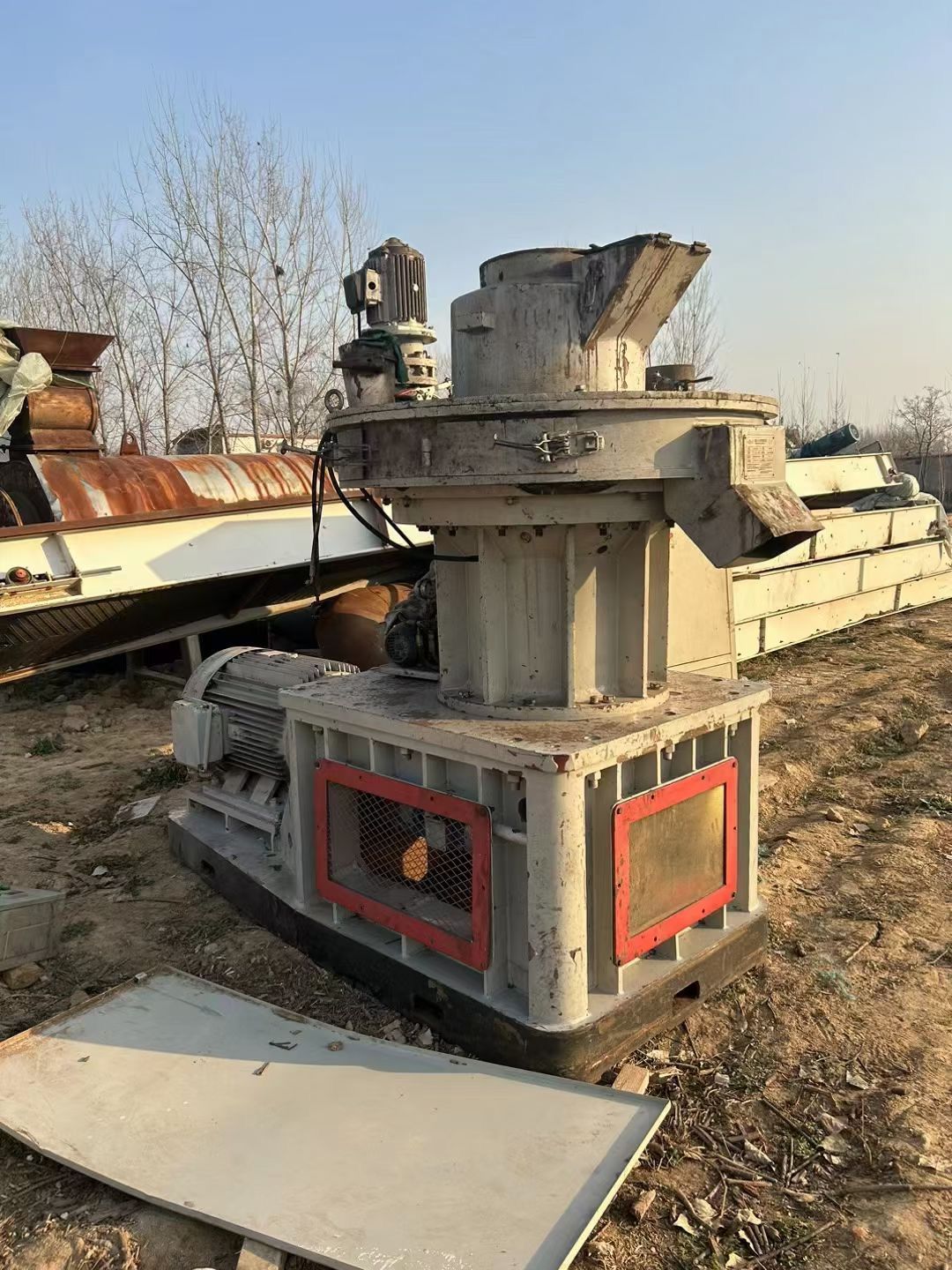 处理560环模颗粒机 二手420卧式环模颗粒机闲置处理