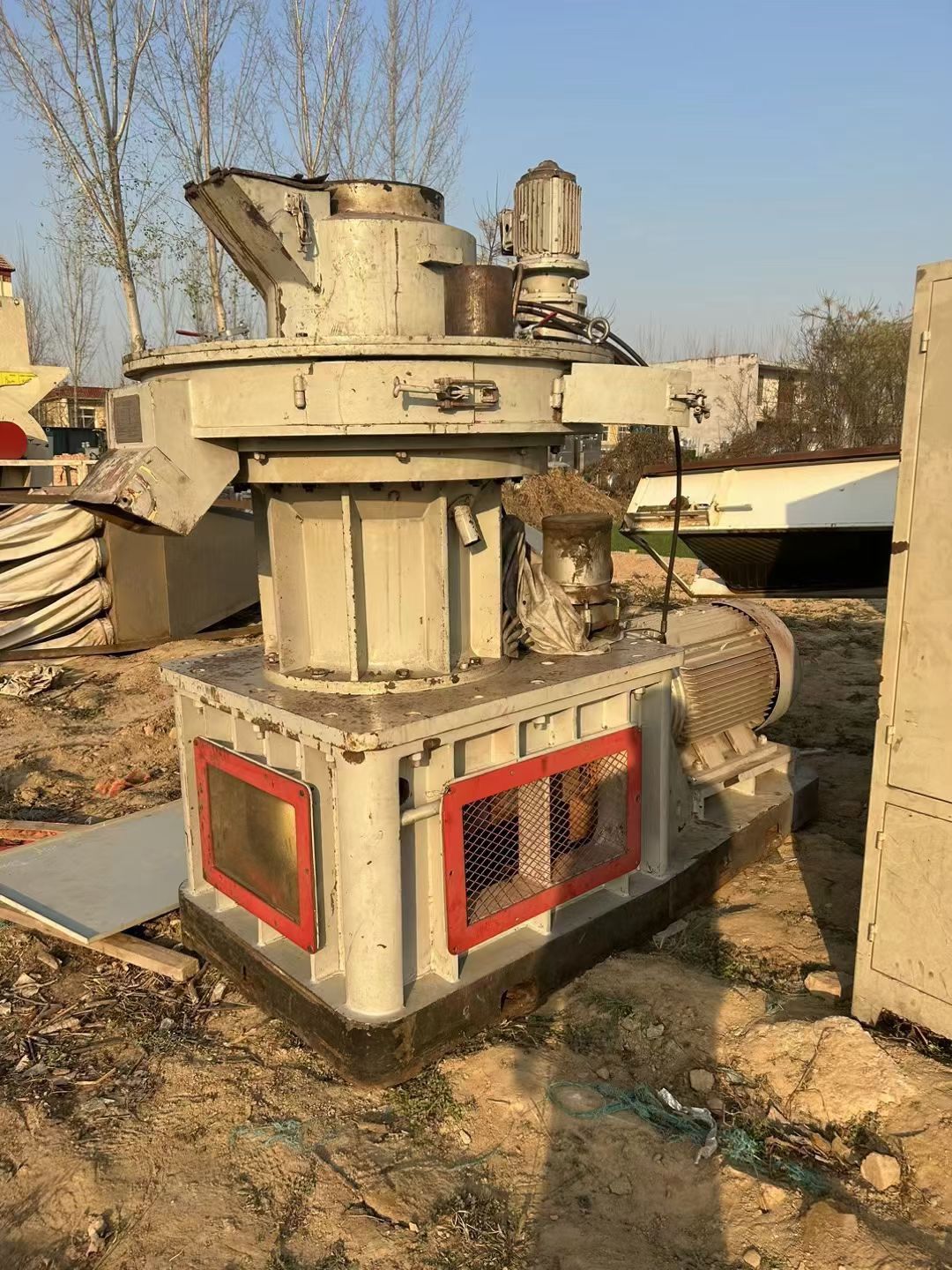 处理560环模颗粒机 二手420卧式环模颗粒机闲置处理