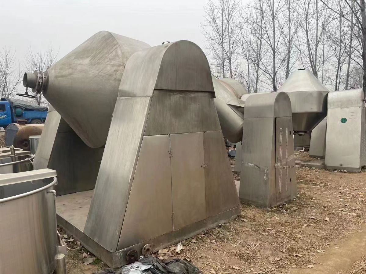 河北邯郸出售二手双锥干燥机 双锥真空回转干燥机 型号齐全